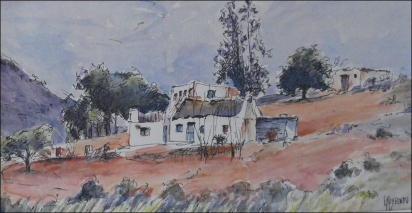 Cottages on a hillside