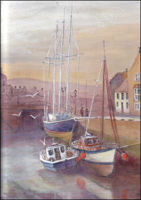 Evening in Castletown harbour